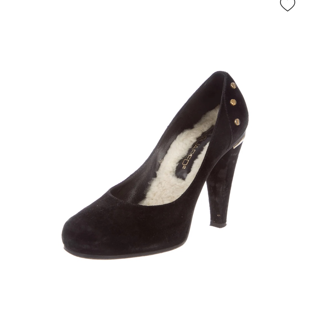 Dsquared2 Black High Heel Pumps With Metallic Studs